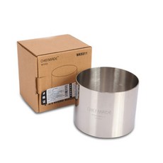 CHEFMADE 無縫不鏽鋼圓型慕斯圈, 1個