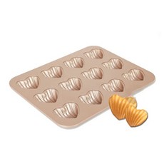 CHEFMADE 學廚 心形瑪德蓮烤盤 12格, 單一顏色