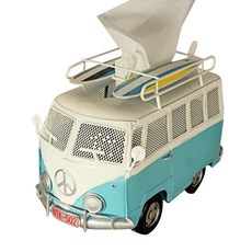 Top Cigar TCR室內擺飾巴士模型衛生紙盒, 藍色, 1個