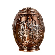 Top Cigar TCR室內擺飾新鮮圖案雞蛋型牙籤盒, 銅, 1個