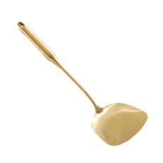 CLEO 不鏽鋼鍋鏟 L號 CLD020, 黃金, 1個