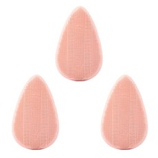水滴矽膠刷, 粉色的, 3個, 1件