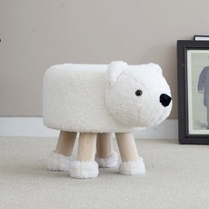 LUNA LAB KIDS 動物造型孩童椅凳, 北極熊款