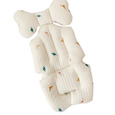 Dottodot Marolotte 刺繡絎縫嬰兒推車坐墊, 1個, 咆哮恐龍