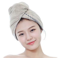 Pulru毛巾髮帶, 淺褐色的, 2個