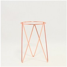 髮夾皇冠支架花盆底座, 粉紅金