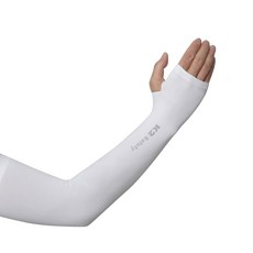 K2 Safety 透氣露指袖套 2雙入, 白色, 2雙