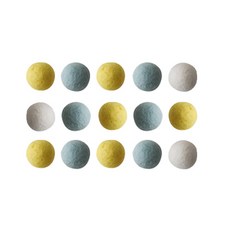 貓咪專用多色羊毛氈玩具球, 隨機出貨, 15個