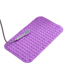 Market A 防滑浴室腳踏墊 46 x 46 cm, 紫色, 1個