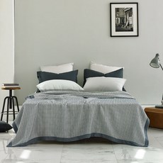 Sofraum 千鳥格造型床墊毯, 海軍