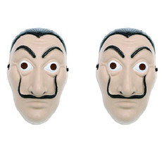 POTEGAR 萬聖節紙房子面具, 混合顏色, 2個