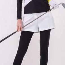 네버마인드올 여성용 닐 유로 와이드조거 골프 숏팬츠 HP260