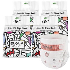 OLOLA 지비지 밴드형 기저귀 유아용, 중형(M), 96매