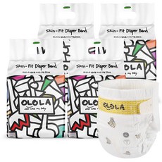OLOLA 지비지 밴드형 기저귀 유아용, 대형(L), 80매