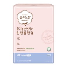 GOODFEEL 亞麻混紡輕薄瞬吸衛生棉 蝶翼型, 1包, 32片, L