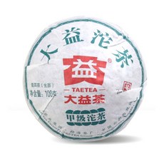 Taetea 茶有大益 高級普洱生茶茶葉, 100g, 1個, 1個