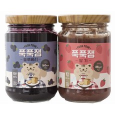 푹푹잼 딸기 200g + 블루베리 200g 세트, 1세트