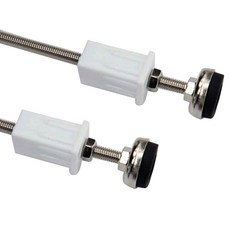auvil 水平調節器 2入 + 螺母蓋 2入 套組 25cm, 白色螺母, 1個