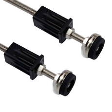 auvil 水平調節器 2入 + 螺帽蓋 2入 套組 25公分, 黑色螺帽, 1個