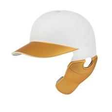 18.44 우타용 야구 헬멧 검투사, 화이트 + 골드, 1개