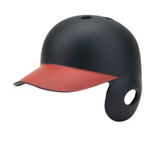 18.44 우타용 야구 헬멧, 블랙 + 레드, 1개