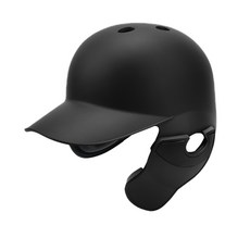 18.44 양귀 우타용 야구 헬멧 검투사, 블랙, 1개