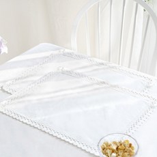 CASA VERDE 艾德琳餐墊 2入, 白色, 40 x 30 cm, 2個