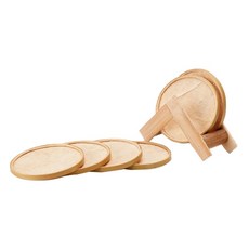 竹製雙面碟6p+搖籃套組, 單色