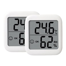 濕度溫度計 白色 DG-33, 2個