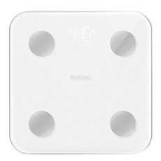 영라이즌 블루투스 스마트 체중계, 화이트, 1개