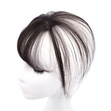 Hi Uni 3D空氣瀏海髮片, 棕黑色, 1個