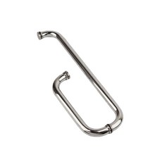 強化門L型不鏽鋼把手 275*475mm, 1個