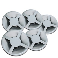 youhouse 廚房不鏽鋼十字型排水孔蓋, 銀色, 5個
