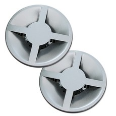 youhouse 廚房不鏽鋼十字型排水口蓋, 銀色, 2個