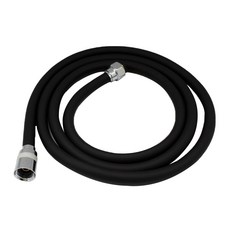 防纏結浴缸軟管淋浴軟管 黑色 1.5m, 1個