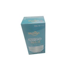 My Days MB Filter 彩虹一次性彩色醫療口罩 一般型 L, 30枚入, 1個, 純白色