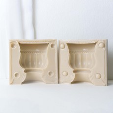 AngleThing 仿古玻璃燭台矽膠模具雙面立體型, 混色