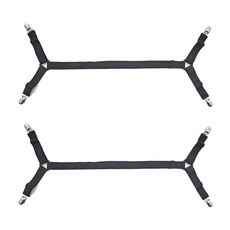 Zemiworld 床墊固定帶 45 x 15 厘米, 2個, 黑色的