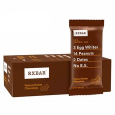 알엑스바 피넛 버터 초콜릿 프로틴바 12p, 624g, 1개