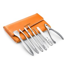 MR.GREEN 不鏽鋼足部護理全套7件組 + 高級收納包 MR9108, 棕色, 1套