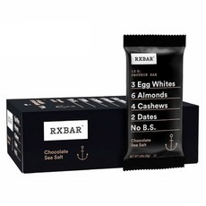 RXBAR 巧克力海鹽蛋白棒 12入, 624克, 1個