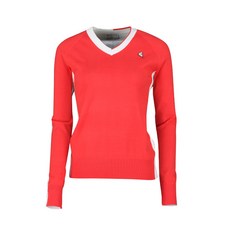 KIM YOUNG JOO SPORTS 女士高爾夫彩色 V 領針織 T恤 ATYJ5021S1