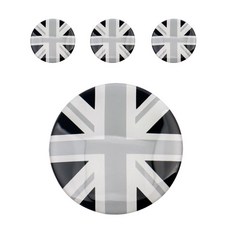 Mini Cooper 貼紙 輪框蓋 黑傑克, 4個