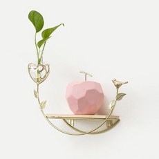 페어링 북유럽풍 스타일 인테리어 선반, 화분골드, 1단
