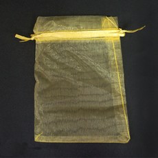 網紗禮物袋 13 x 18 cm, 金色, 100個