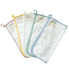 夢豆腐竹布幼兒園圓環毛巾 5 件套, 混合色, 1套