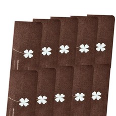 Sionnet 防滑夜光防滑樓梯墊, 夜光幸運草棕色, 10個