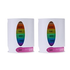 aryko 攜帶式日用藥盒 白色, 2個