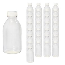 Seoul 透明塑膠瓶, 白色(瓶蓋), 500ml, 35瓶