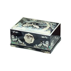 Solhwae 2層螺鈿珠寶盒 黑色, 1個